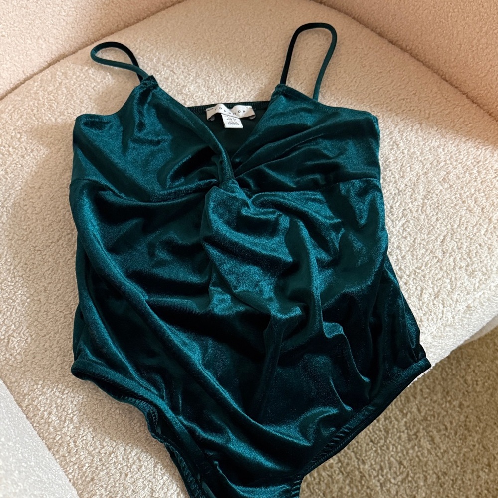 Topshop Emerald Green Bodysuit